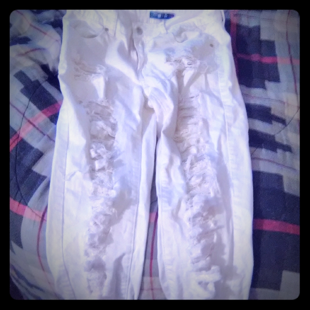 White distressed Jeans